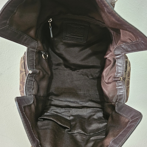 Coach Chelsea Signature Satchel Sateen Shoukdee Bag - Picture 6 of 10